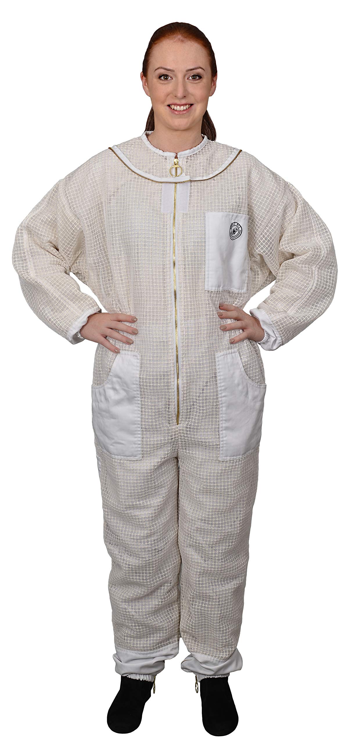 Humble Bee 421 Professional Beekeeping Suit with Fencing Veil - Full Body Protection Beekeeping Gear for Beekeepers - Perfect for Honey Harvesting, Hive Inspection & Apiary Work