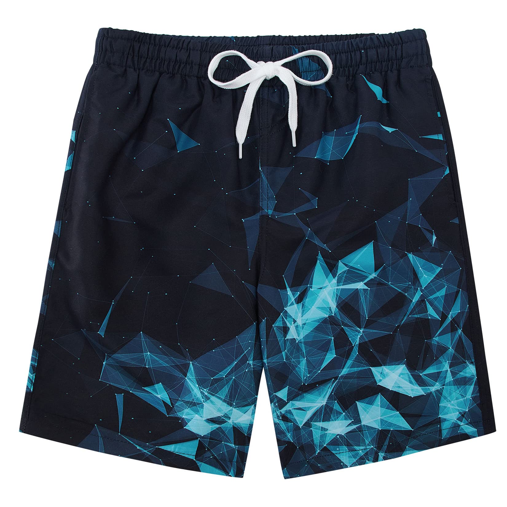 UNICOMIDEA Boys Quick Dry Swim Trunks with Mesh Lining - Comfortable Beach Shorts for Kids Ages 5-14 - Perfect for Swimming, Surfing, and Summer Outdoor Activities