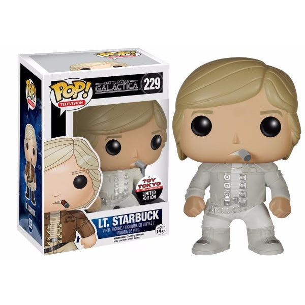 Battlestar Galactica Pop! Vinyl Figure - Lieutenant Starbuck in Terra Uniform | Toy Tokyo Exclusive #229 | Collectible Action Figure for Sci-Fi Fans & TV Show Memorabilia Collectors | Perfect for Display, Gifts & Battlestar Galactica Collections