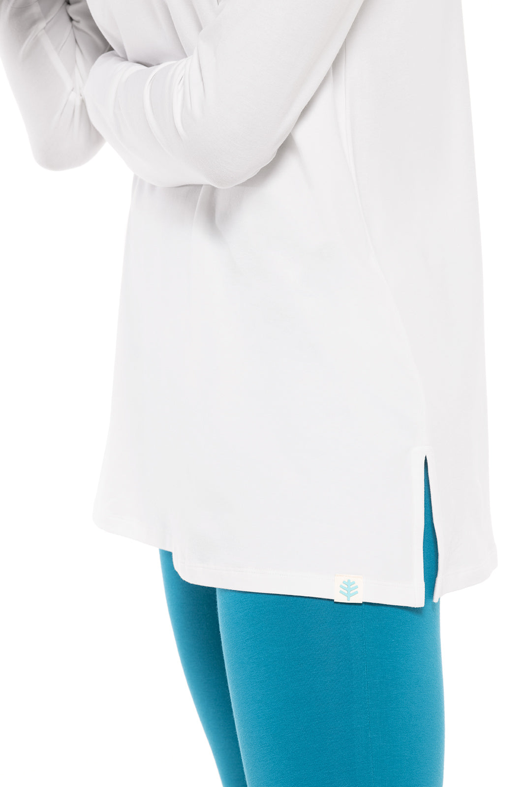 Women's Daybreak Swing Top - Soft & Flowy White Blouse for Casual Wear & Summer Outfits | Perfect for Beach, Brunch & Date Nights