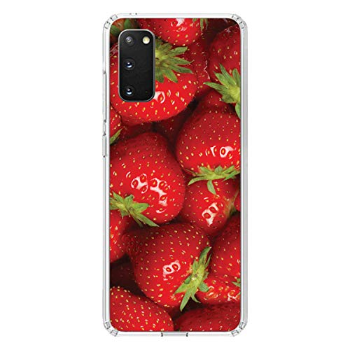 Bright Red Strawberries On Clear Case