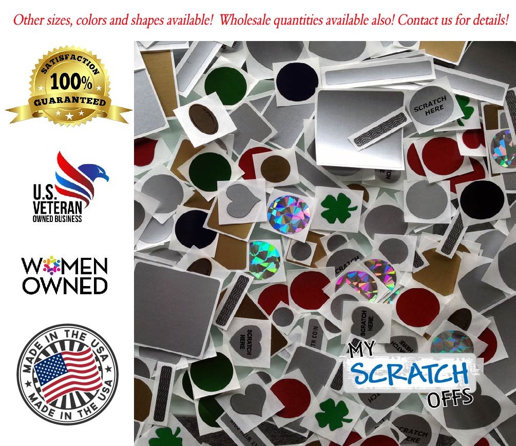 Gold Scratch Off Stickers 0.5