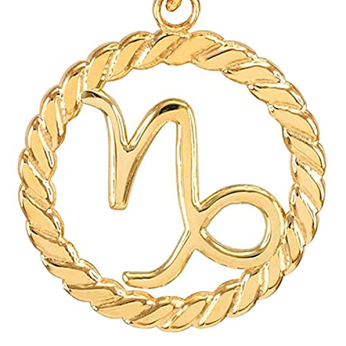 14k Yellow Gold Capricorn