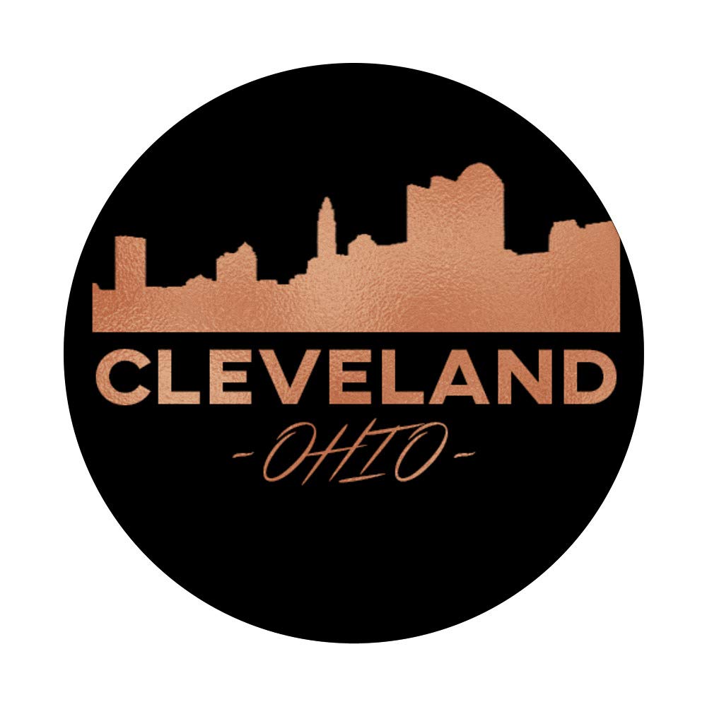 Cleveland Ohio State Pride Gift - Rose Pink Downtown Skyline T-Shirt | Unique Ohio Souvenir & Travel Memento | Perfect for Graduation, Birthday & City Pride Events