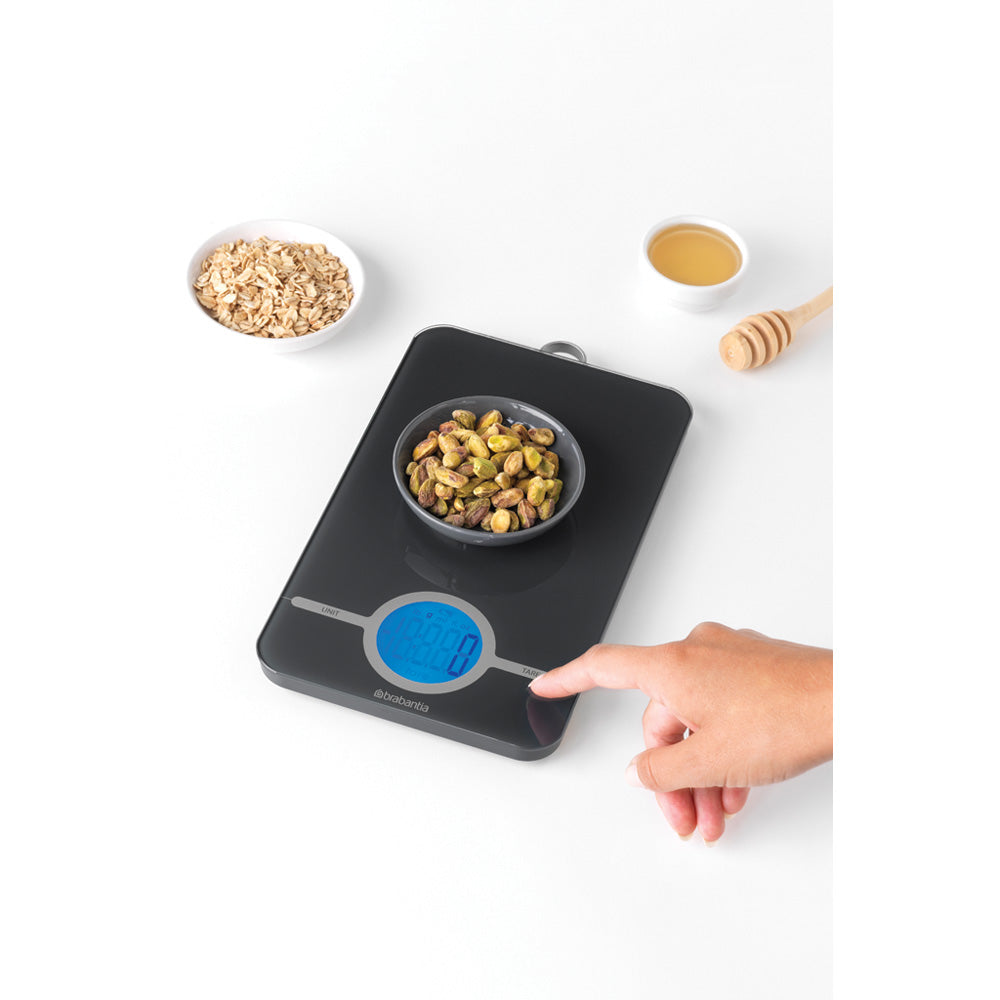 Digital Kitchen Scale - Dark Grey | Precise Food Measuring for Baking, Cooking & Portion Control