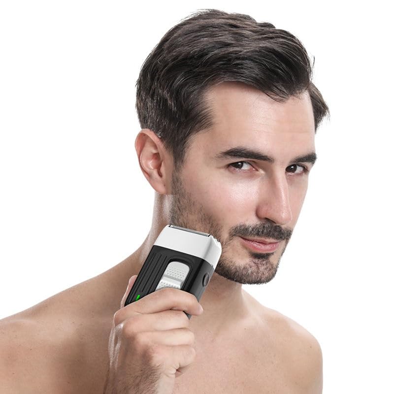 Premium 3-Blade Electric Shaver for Men - Rechargeable Wet/Dry Beard Trimmer & Bald Head Shaver with Washable Heads | Ideal for Travel, Gym, Home Use & Daily Grooming | Perfect Gift for Father's Day & Birthday