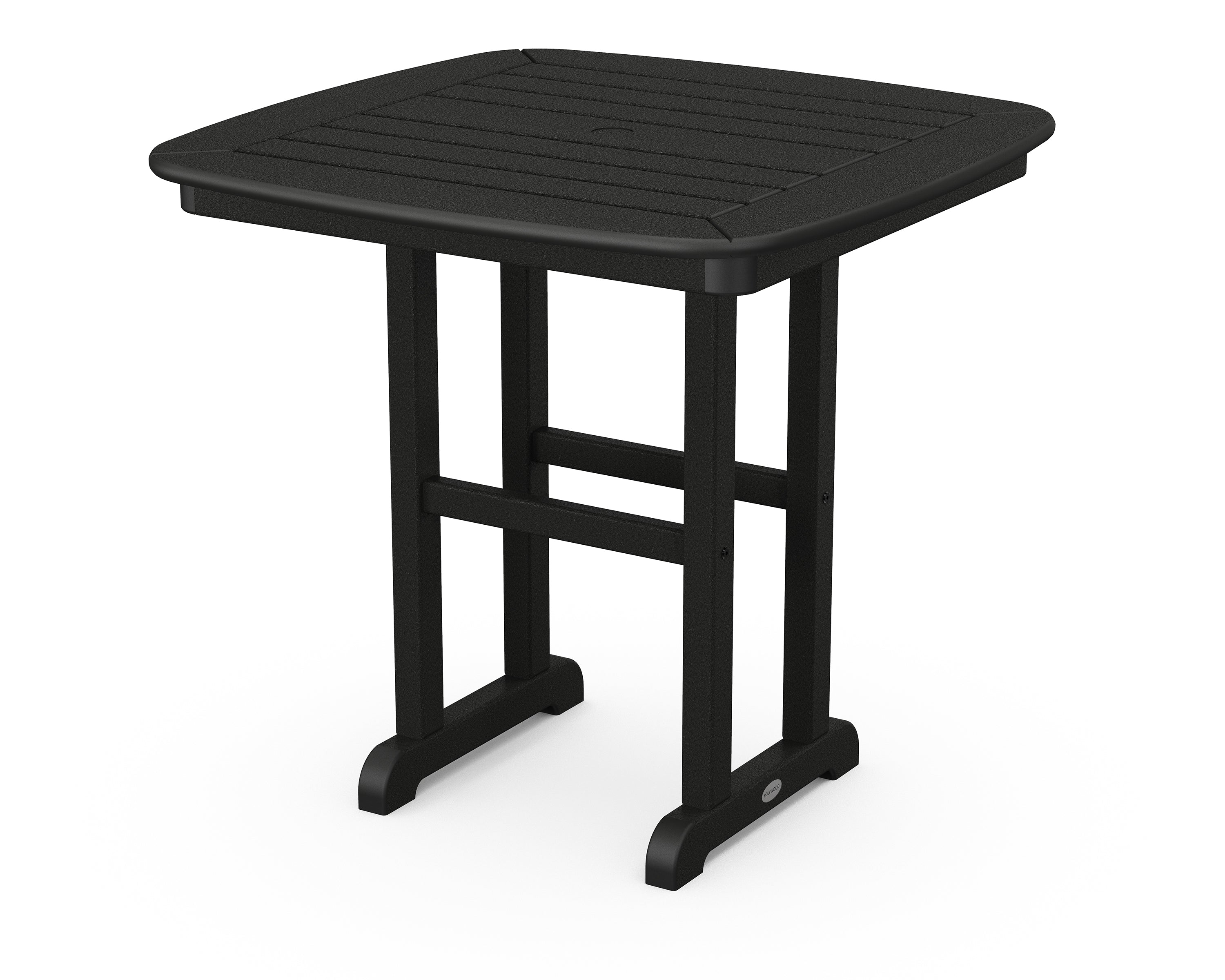 POLYWOOD Nautical 31-Inch Outdoor Dining Table - Weather-Resistant Poly Lumber - Perfect for Patio, Deck, Poolside & Beachfront Dining