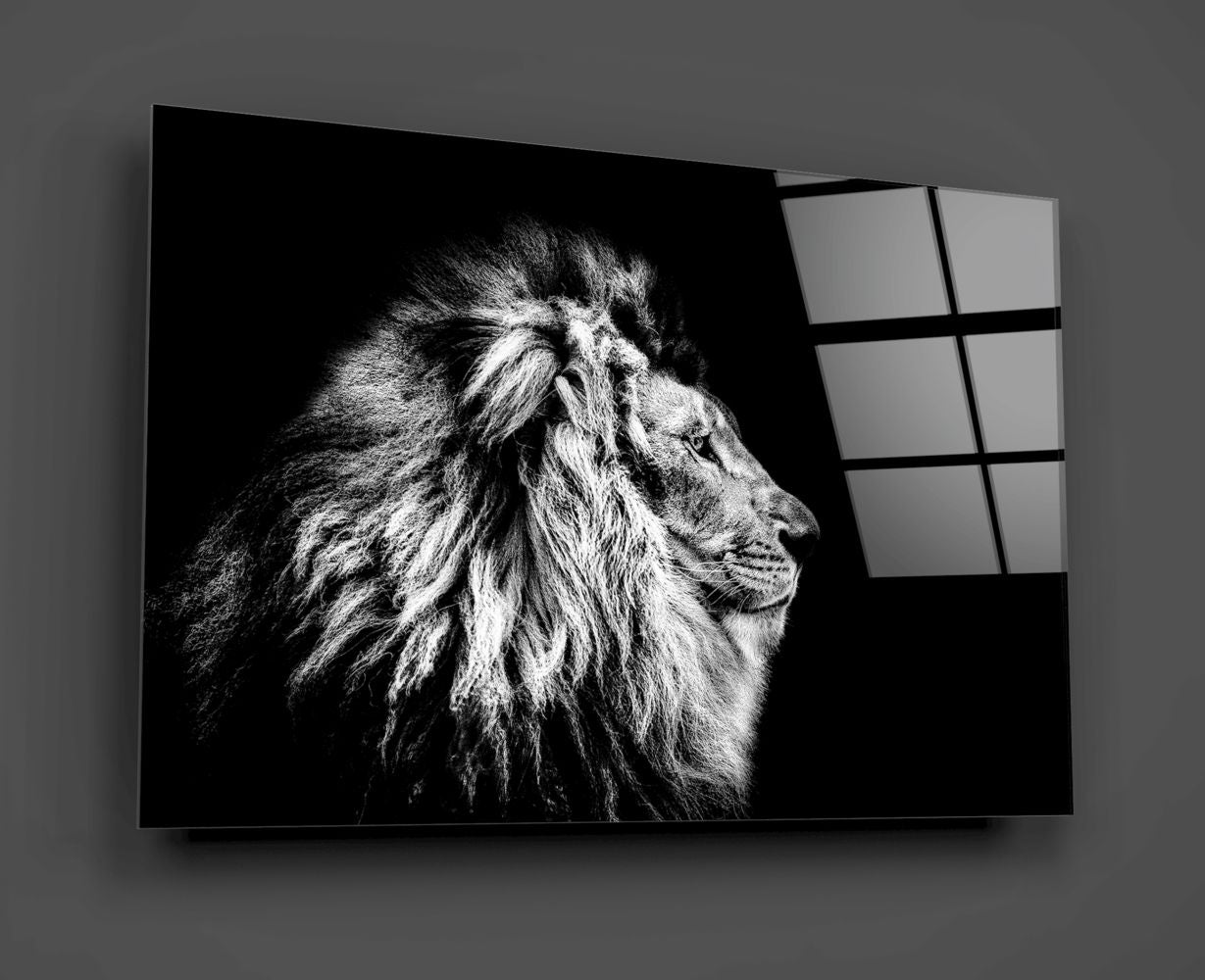 Black and White Lion Plush Toy - Soft Stuffed Animal for Kids, Nursery Decor, Birthday Gifts - Perfect for Cuddling, Room Decoration, and Themed Parties