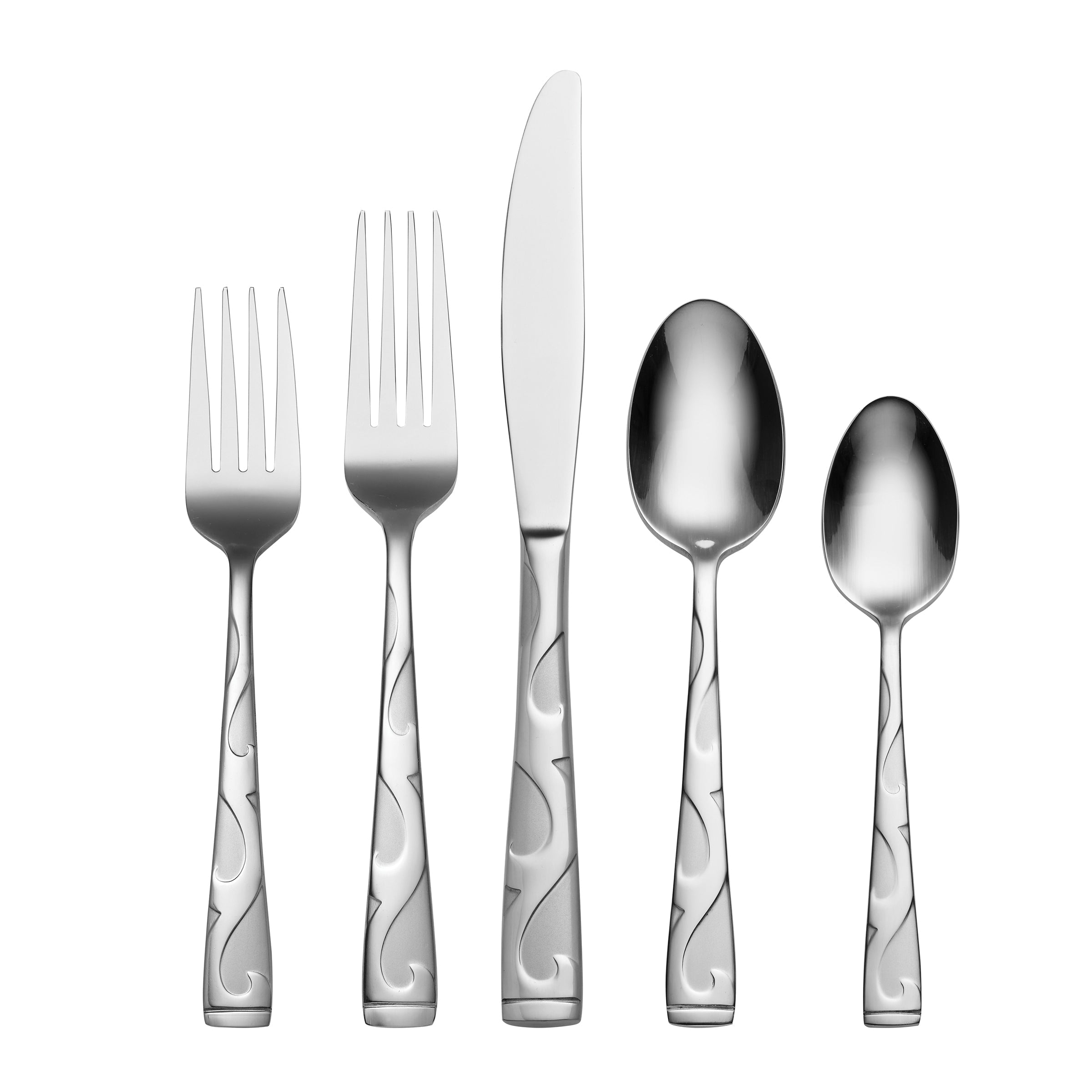 Premium Tuscany 20-Piece Stainless Steel Flatware Set - Elegant Silverware for 4 Place Settings - Perfect for Dinner Parties, Weddings & Everyday Dining