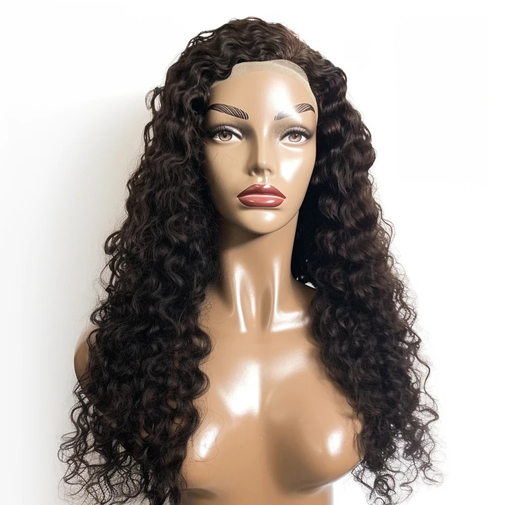 5x5 HD Lace Closure Wig 1B Natural Black - 200% Density Glueless Human Hair Wig for Women - Perfect for Daily Wear, Parties & Special Occasions
