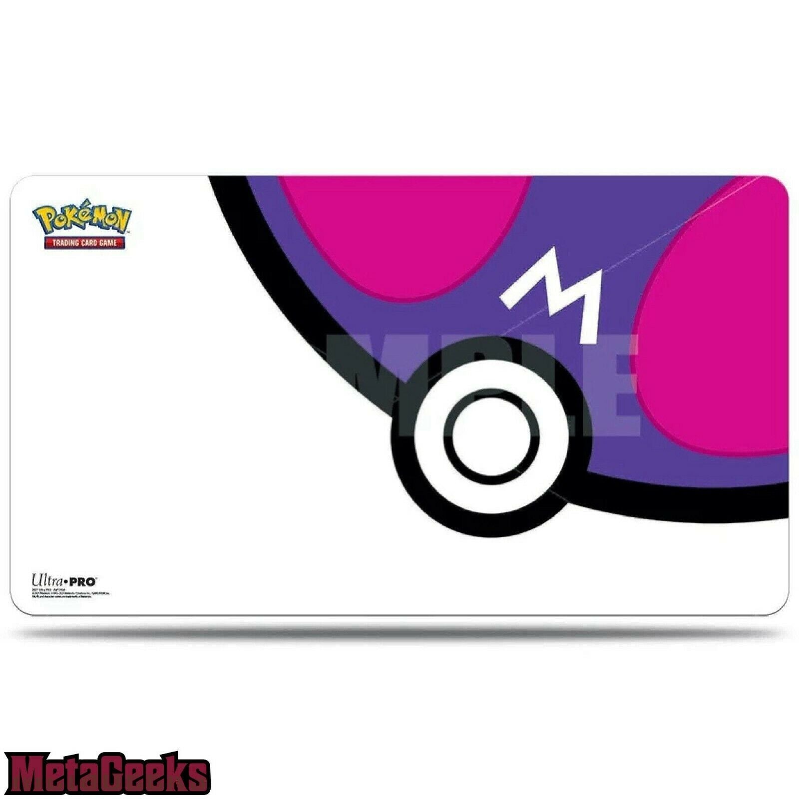 Ultra Pro Pokemon Master Ball Playmat - 24 x 13.5 Inches - Perfect for Trading Card Games, Collectibles Display & Gaming Table Protection