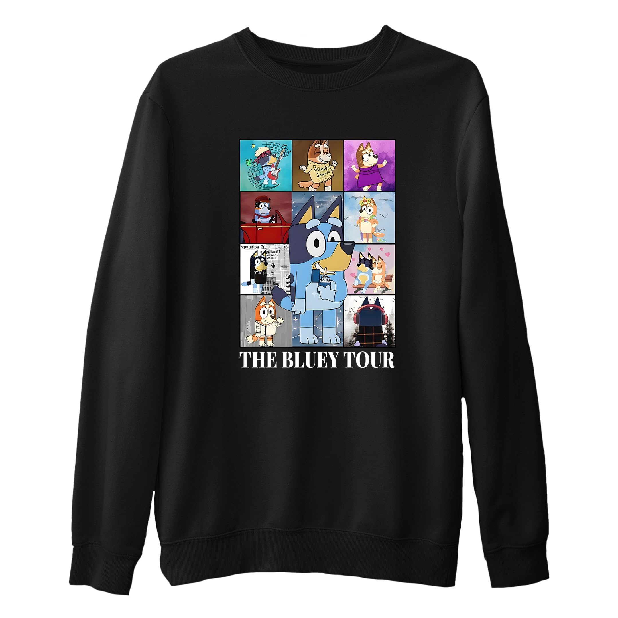 Blue Dog Eras Tour Sweatshirt | Midnights Blue Dog Friends Hoodie | The Eras Tour Merch | Blue Family & Kids Birthday Sweatshirt - Perfect for Concerts, Birthday Gifts & Casual Wear