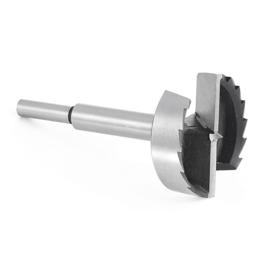 Amana Tool FO 560 Multi-Tooth Forstner Bit - 3-1/8 Inch Diameter, 1/2 Inch Shank - Perfect for Woodworking, Cabinet Making & Furniture Construction
