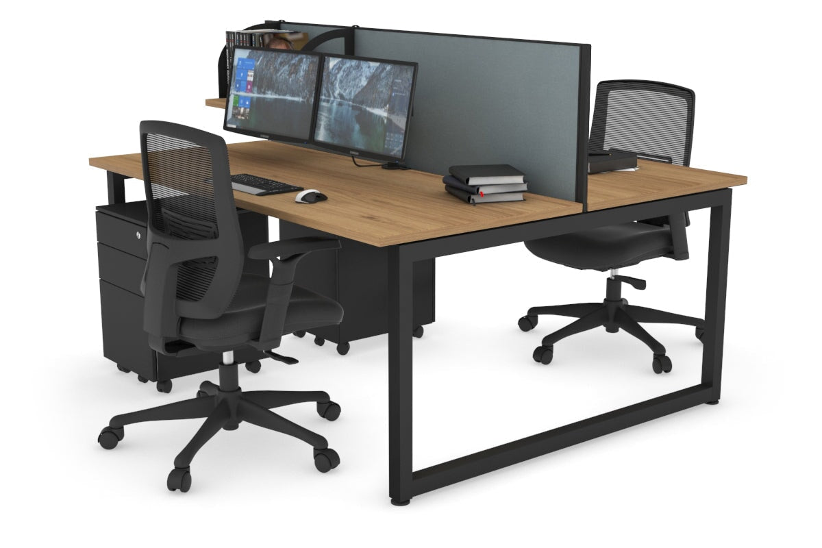 Quadro Loop Legs 2 Person Office Workstation - 70.8