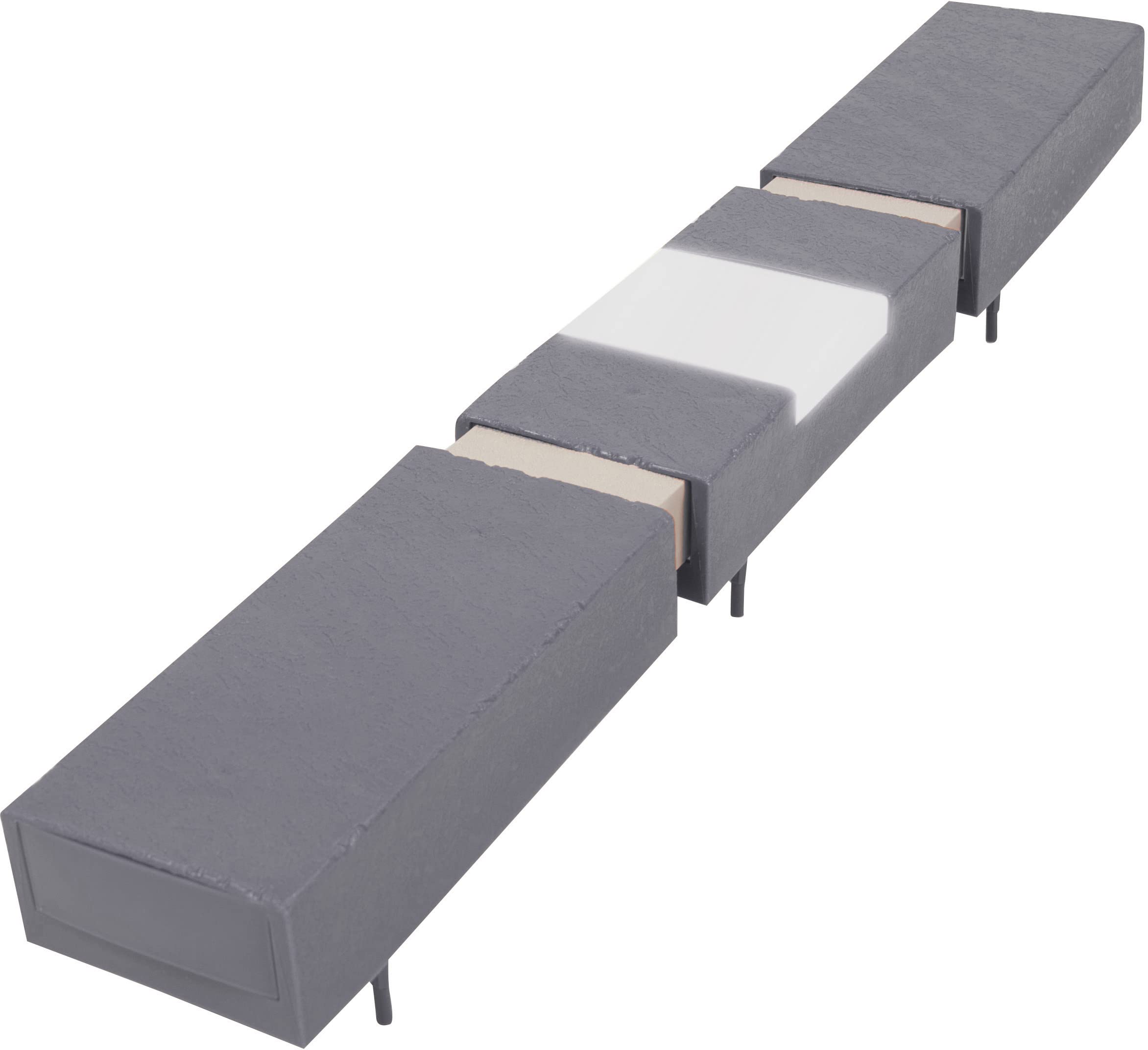 Decorative Plastic Brick Edging with 4 Built-in Solar Lights - 20-Foot Landscape Border Kit in Terra Cotta Gray (Argee RG820SG) for Garden Beds, Walkways & Driveway Borders