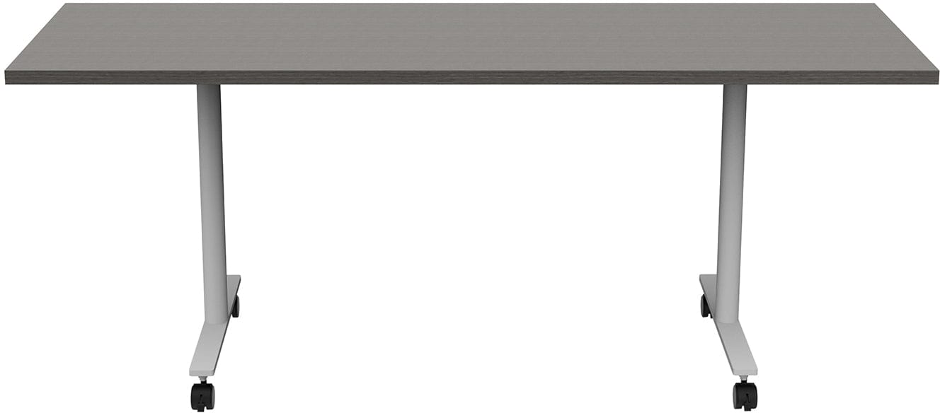 Safco JURNI 72 x 24 Inch Multi-Purpose Adjustable Height Table with T-Leg Base & Locking Casters - JN7224NFXTCA - Perfect for Office, Classroom, Conference Room & Home Workspace