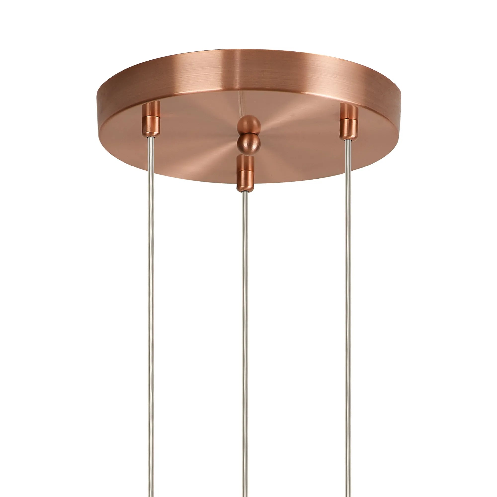 Austin 31cm Round Glass Pendant Light Fixture with 3 G9 Bulb Sockets - Perfect for Kitchen Island, Dining Room, and Modern Home Lighting