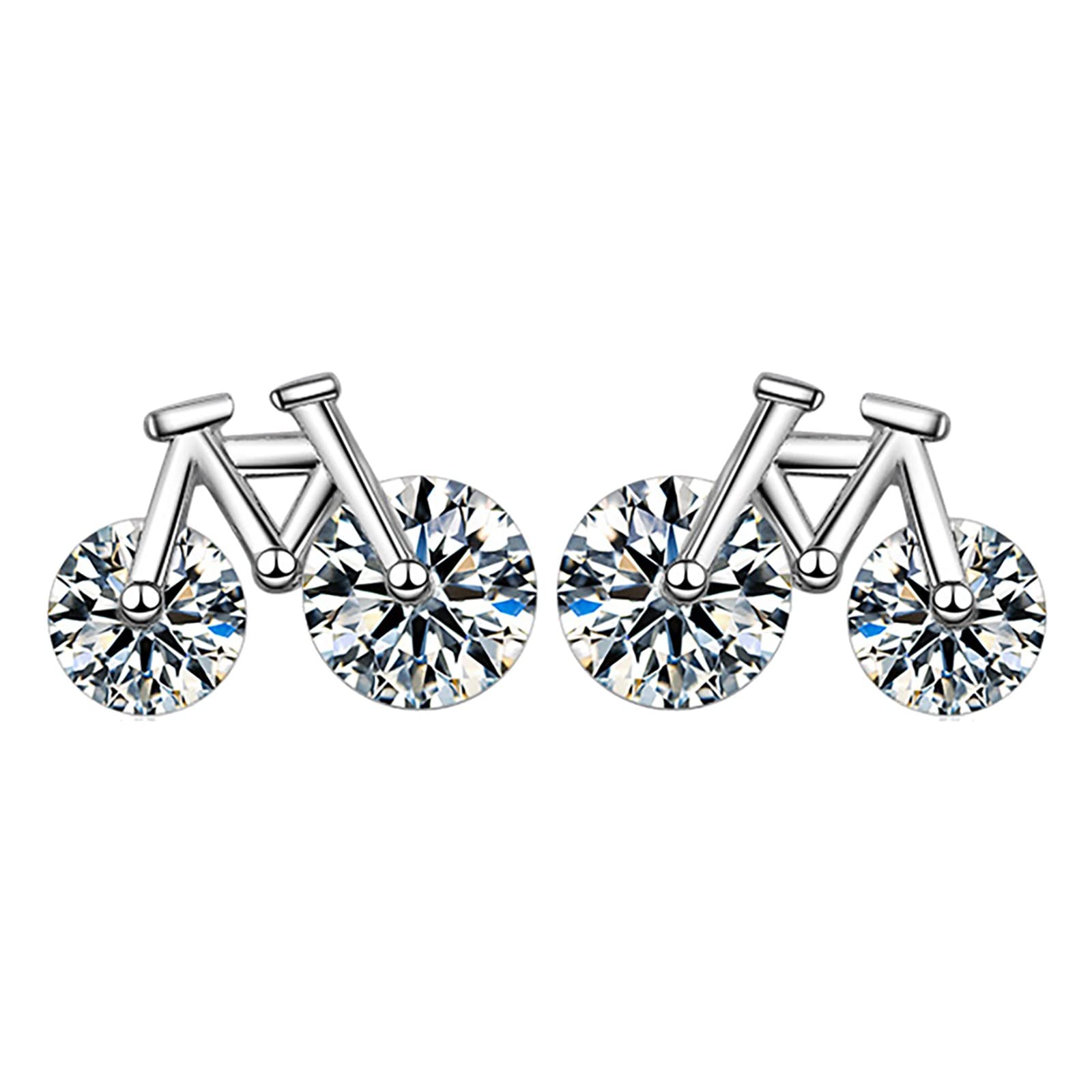 Stylish Bicycle Stud Earrings for Women - Trendy, Versatile & Creative Jewelry - Perfect for Casual Wear, Parties & Gifts