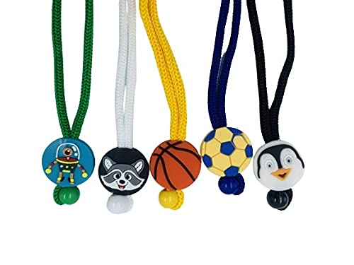 Adjustable Kids Mask Lanyard with Breakaway Clip - 5 Pack Safety Face Mask Holder for Children - Perfect for School, Travel & Outdoor Activities
