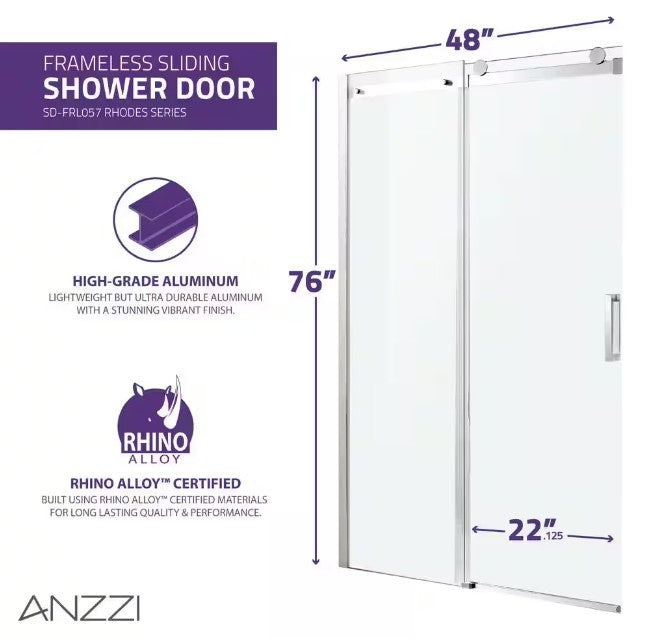 Anzzi SD FRLS05701CH Rhodes 48