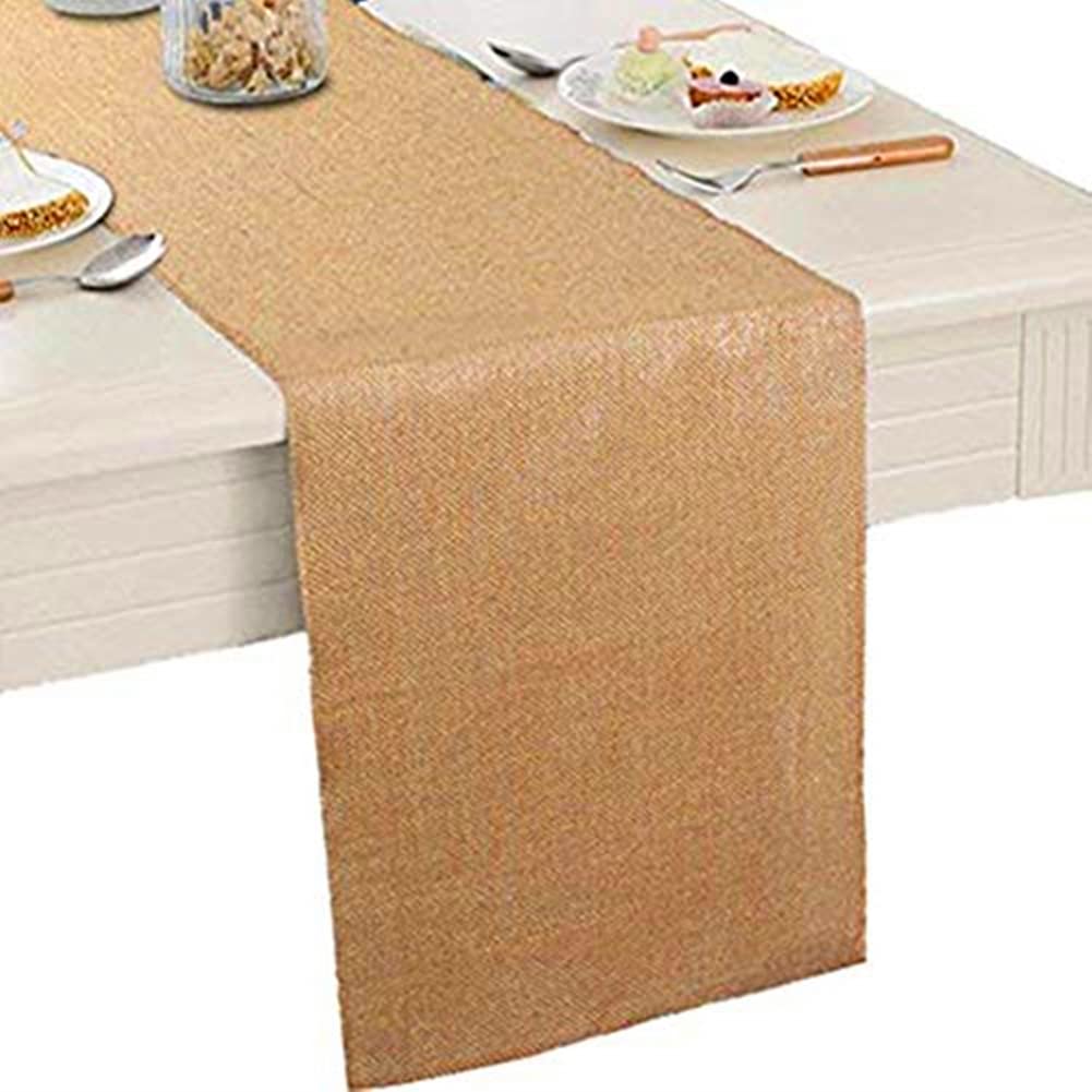100% Natural Jute Burlap Table Runner 12
