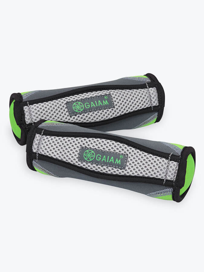Gaiam 4lb (1.8kg) Adjustable Ankle & Wrist Walking Weights for Women & Men - Fitness, Exercise & Workout Accessories for Home Gym, Walking & Running