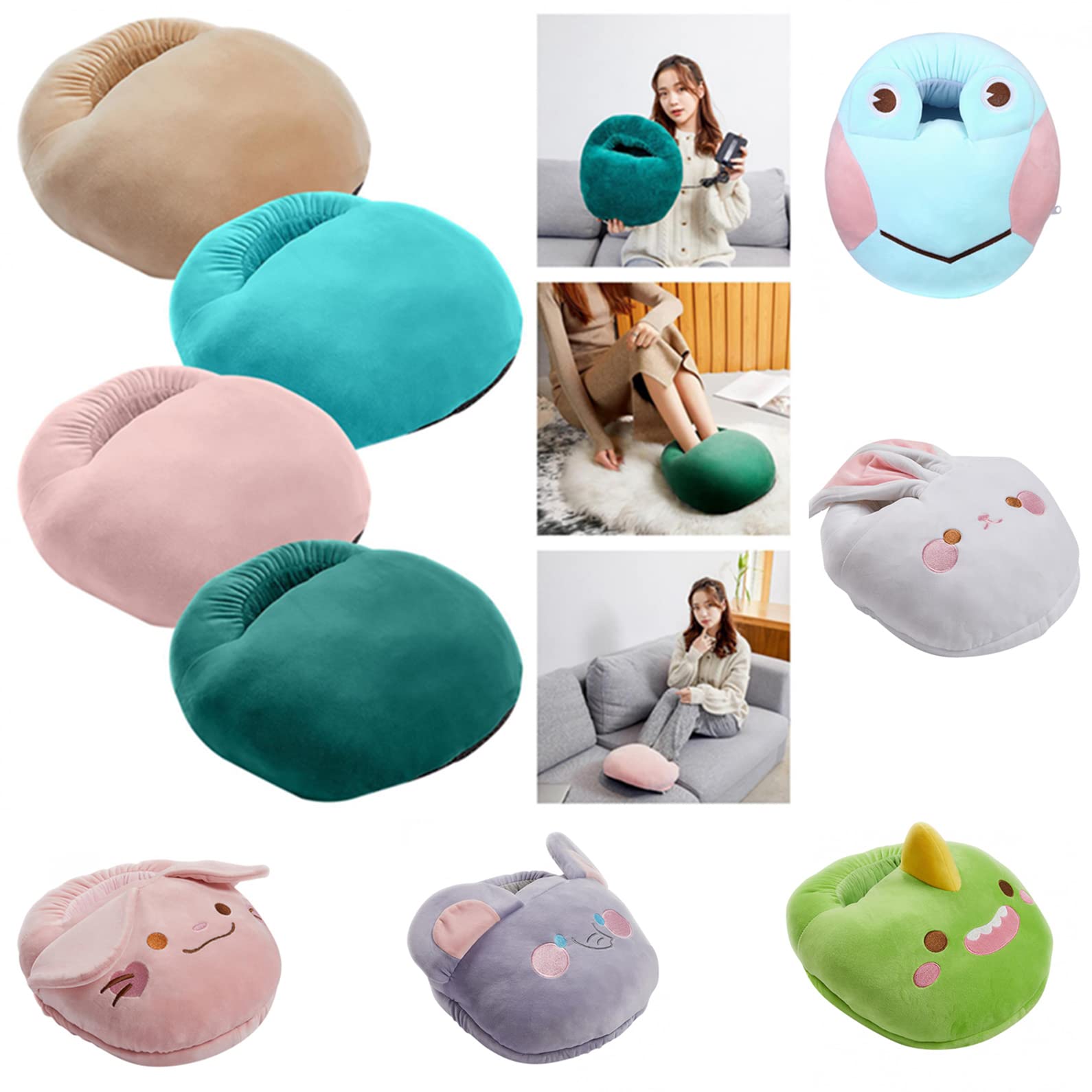 1PC USB Electric Foot Warmer - Portable Heated Foot Pad for Winter, Office & Home Use - Plush Under Desk Heating for Women & Men - Perfect for Cold Floors, Work from Home & Relaxation