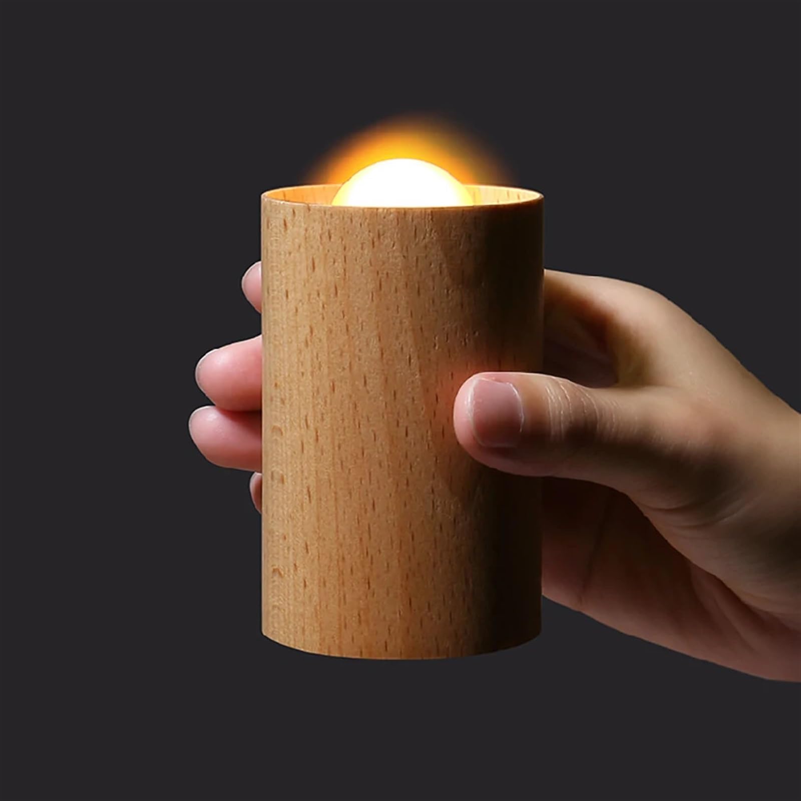 Rechargeable USB LED Night Light - Dimmable Bedroom & Dining Table Atmosphere Lamp, USB Plug, 1PC (Color: Short) - Perfect for Bedside, Hallway, Nursery & Home Decor