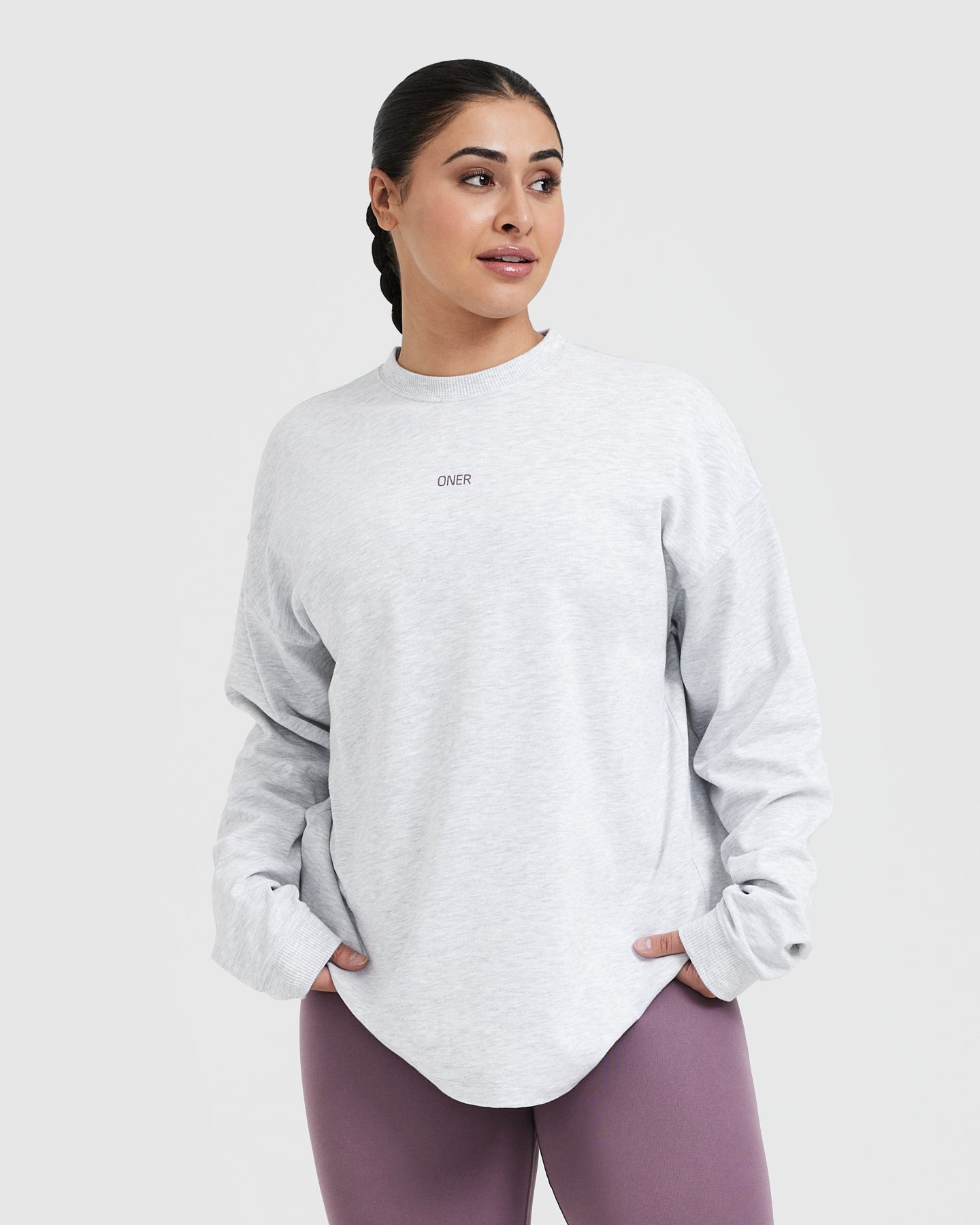 Raising The Bar Graphic Unisex Long Sleeve T-Shirt | Light Grey Marl | Casual Streetwear for Men & Women | Perfect for Everyday Wear, Gym & Outings