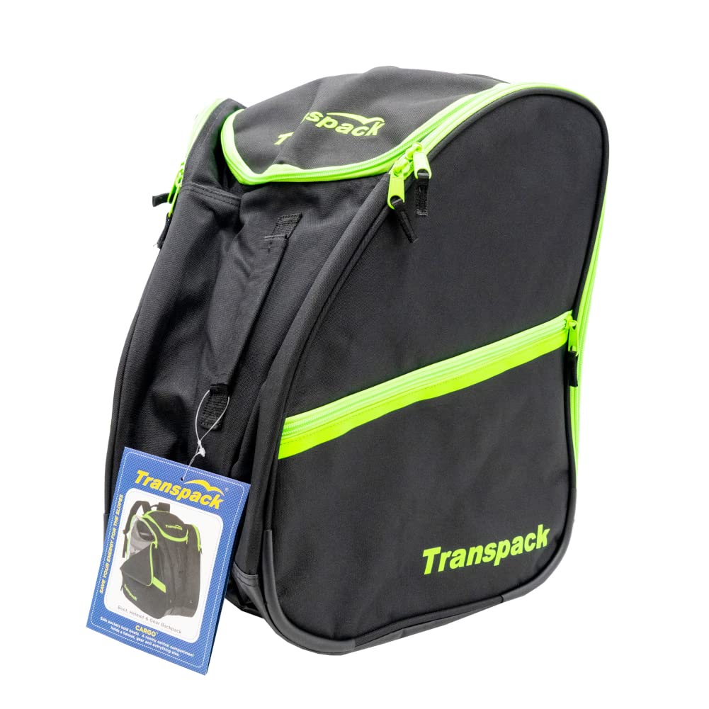 TRANSPACK Extra Large 56L Water-resistant Ski & Snowboard Backpack - Carry Boots, Helmet, Goggles & Gear - Perfect for Mountain Adventures & Winter Sports Travel