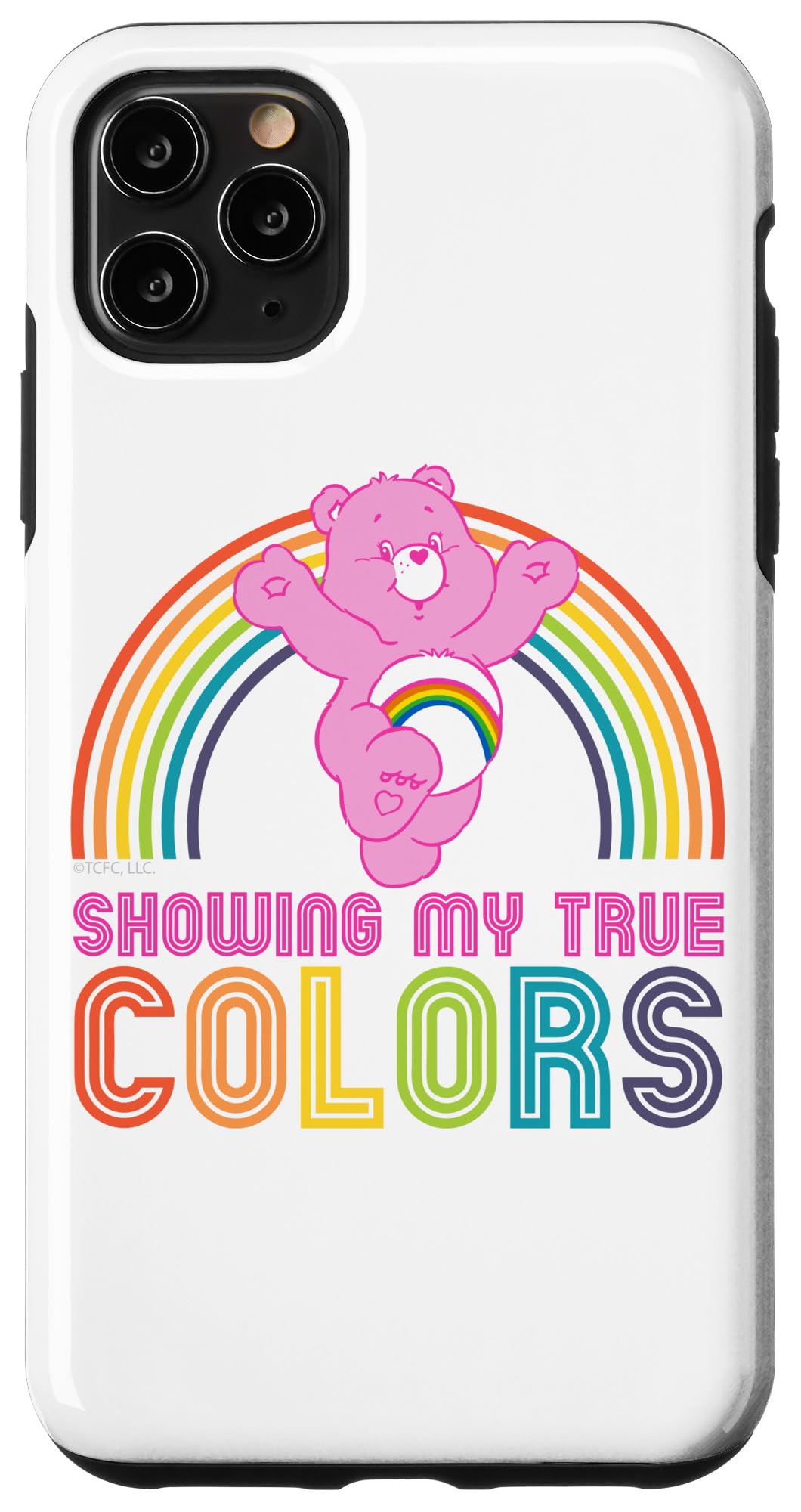 iPhone 11 Pro Max Care Bears 'Showing My True Colors' Protective Phone Case - Cute & Durable Cover for Everyday Use, Travel & Gift Giving