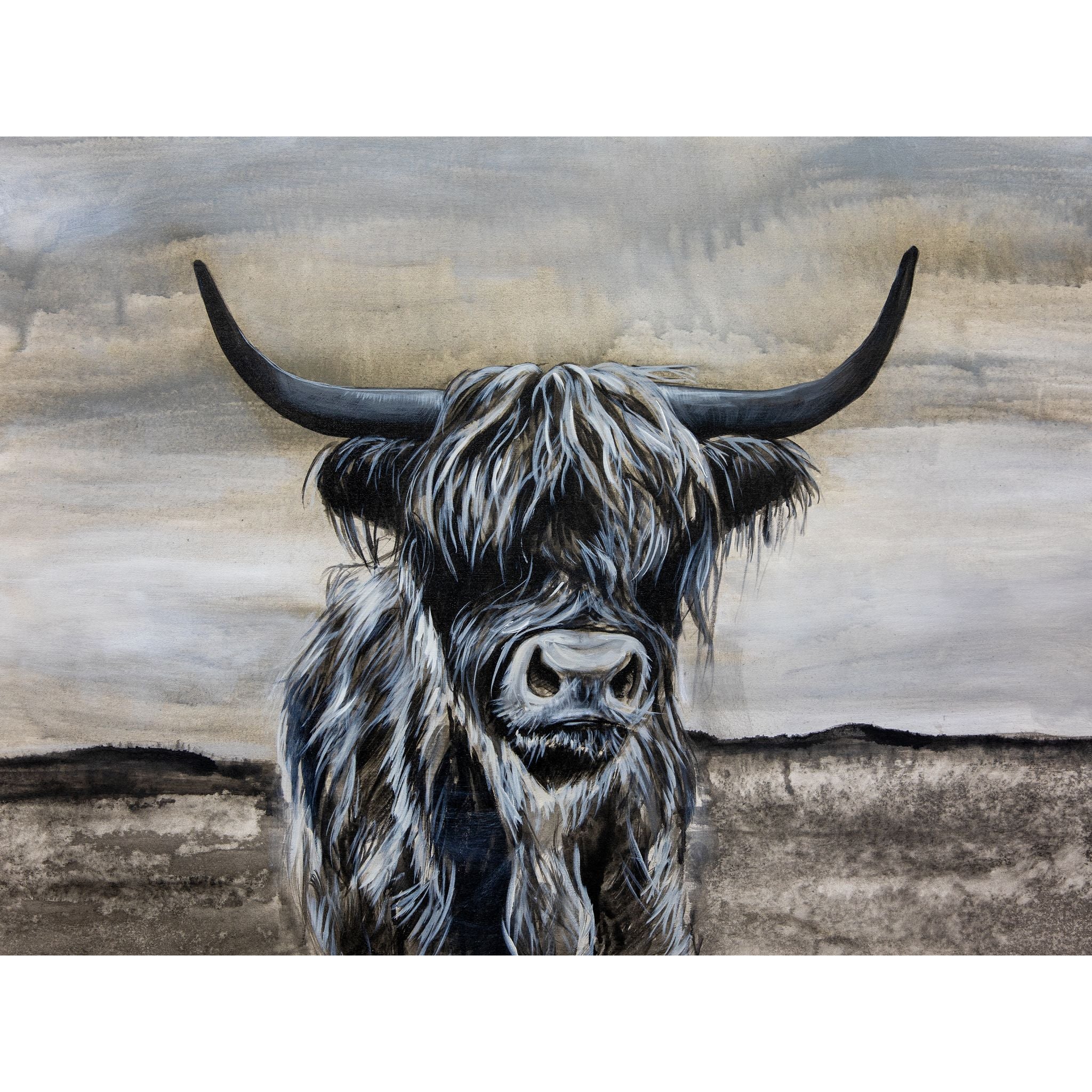 Bangs Canvas 40x50 Inches - Premium Stretched Cotton Canvas for Wall Art & Home Decor - Perfect for Living Room, Bedroom, Office & Gift Giving
