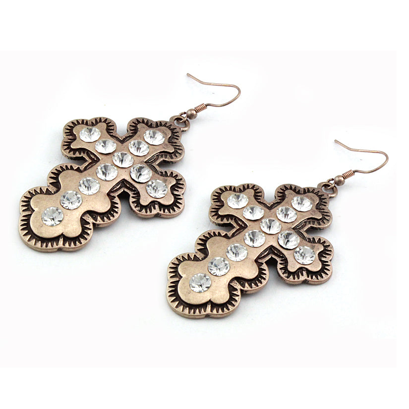 Trendy Cross Earrings for Women - 8 Pairs Stainless Steel Hypoallergenic Dangle Earrings | Perfect for Gifts, Parties, Church, and Everyday Wear