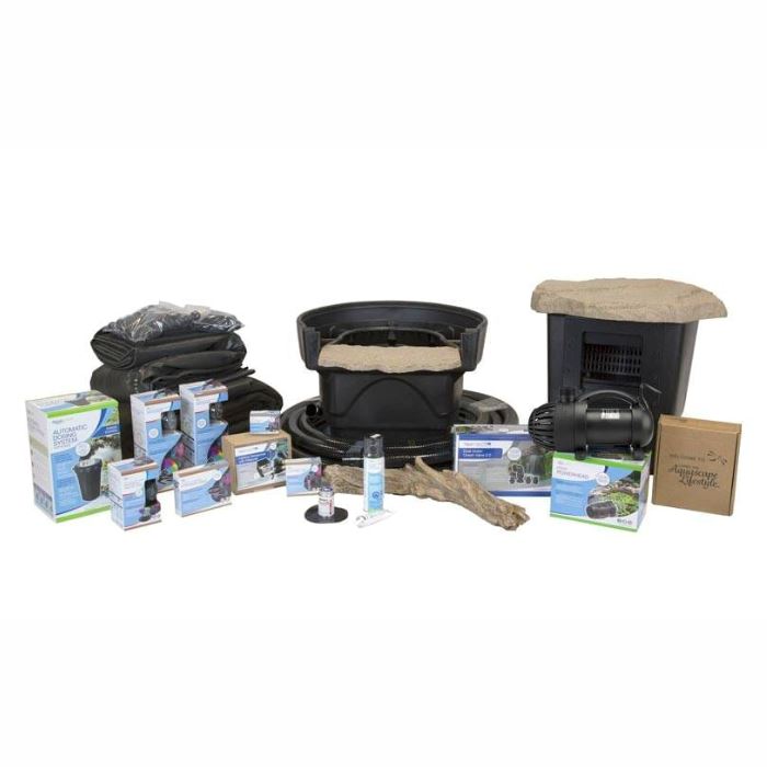 Aquascape Medium DELUXE Pond Kit 11' x 16' - Complete Water Garden Kit for Backyard Ponds, Koi Fish & Aquatic Plants | Perfect for Outdoor Landscaping & Garden Decor