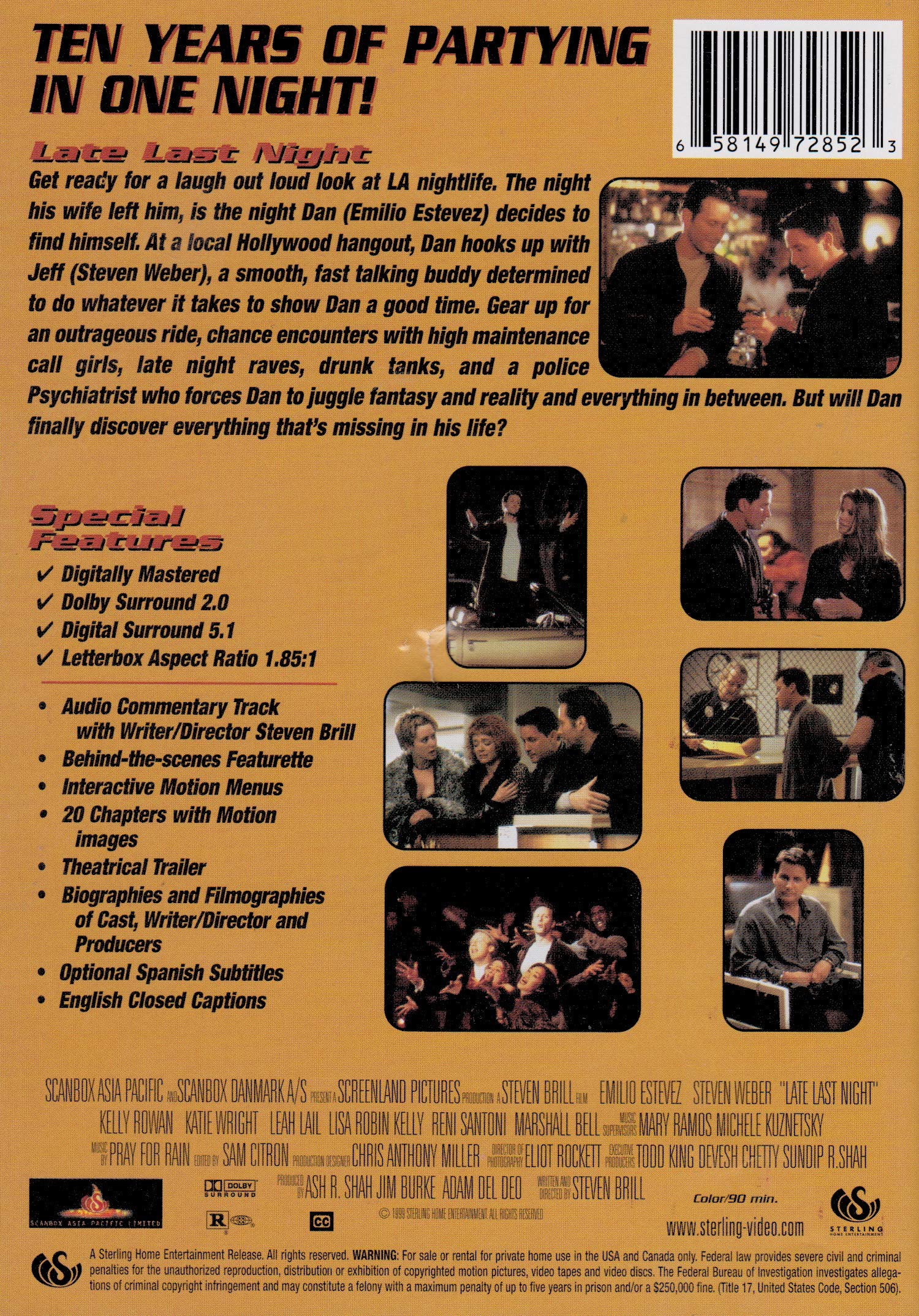 Late Last Night DVD - Romantic Comedy Movie for Date Night, Girls' Night, and Relaxing Evenings at Home
