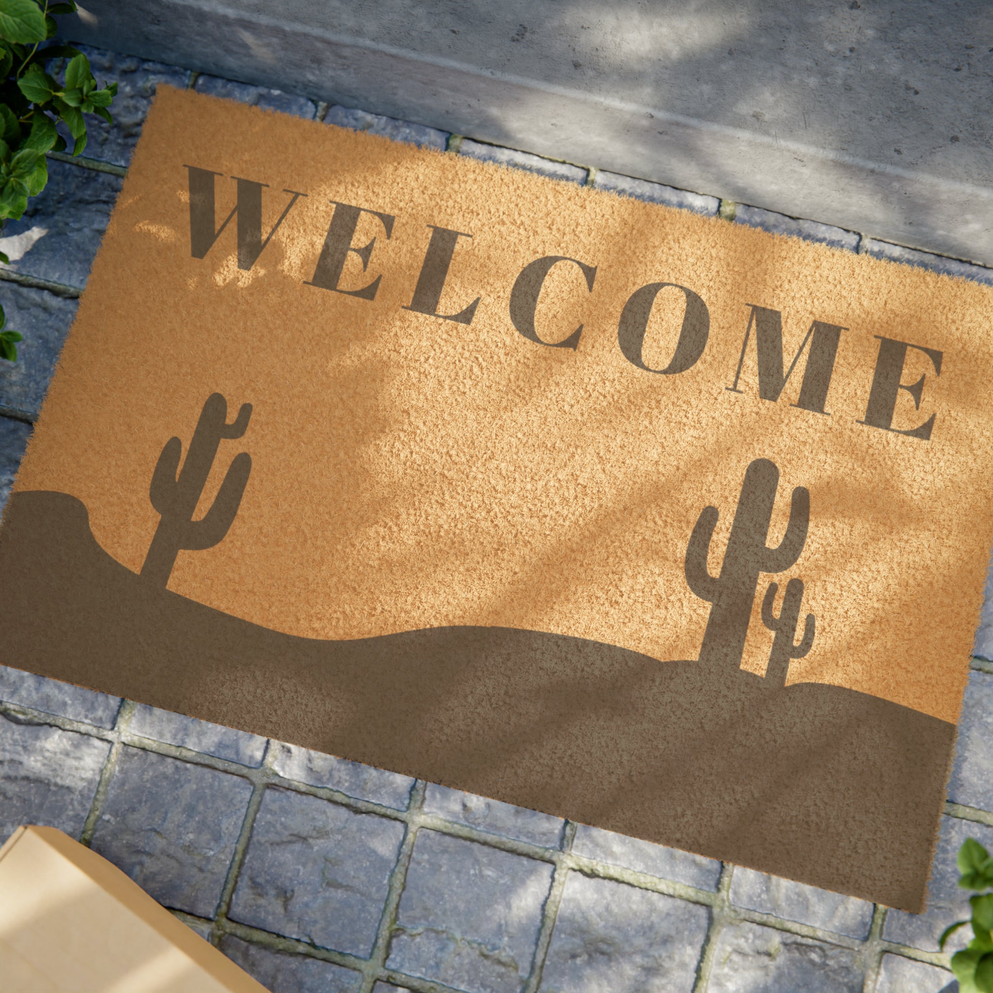 Premium Heavy Duty Door Mat - Non-Slip Indoor/Outdoor Welcome Rug with Desert Trail Design - Perfect for Entryway, Patio, Garage & High Traffic Areas