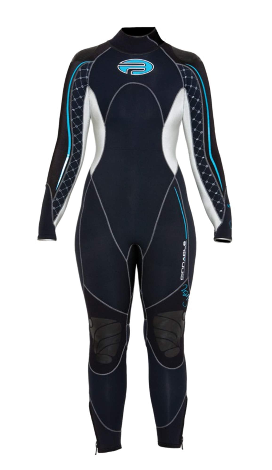 Pinnacle Siren Women's 3mm Neoprene Wetsuit for Surfing, Diving & Swimming | Warm Water Wetsuit for Women | Perfect for Snorkeling, Scuba & Water Sports