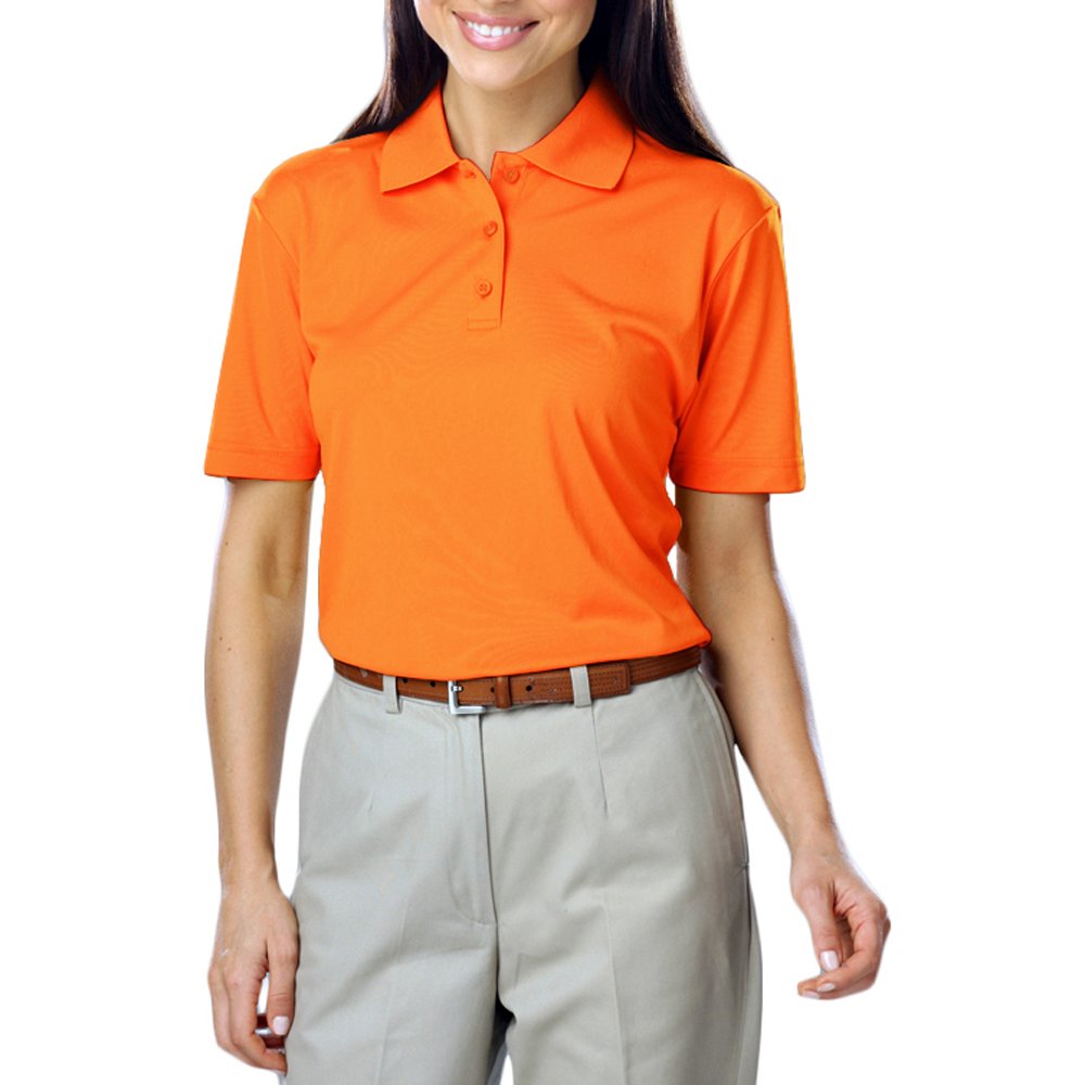 Blue Generation BG6300 Women's Moisture-Wicking Polo Shirt - Breathable & Quick-Dry Performance Top for Golf, Tennis & Outdoor Activities