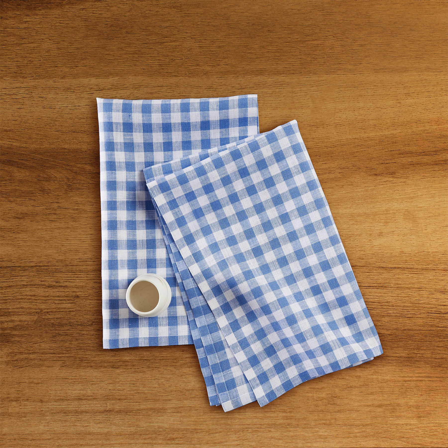 Premium Gingham Kitchen Towels Set of 6 - Absorbent & Durable Cotton Dish Towels for Drying Dishes & Cleaning - Cute Checkered Pattern for Farmhouse, Rustic & Modern Kitchens
