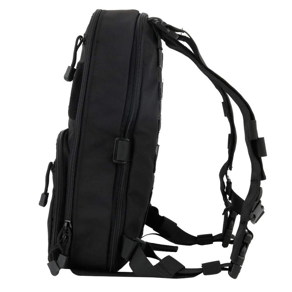 Tactical Chest Rig Vest & MOLLE Military Backpack Set - Adjustable Airsoft Gear for Shooting, Wargame & Paintball | Perfect for Outdoor Sports, Hunting & Tactical Training