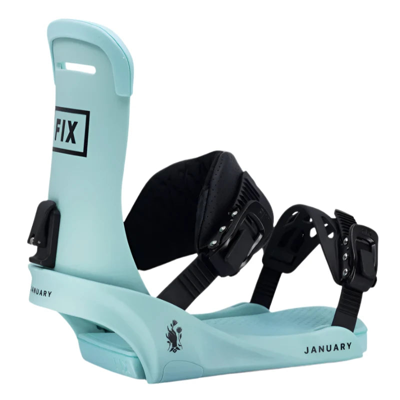 2025 Women's January Snowboard Bindings - Adjustable & Comfortable for All-Mountain Riding | Perfect for Powder, Freestyle & Park Snowboarding