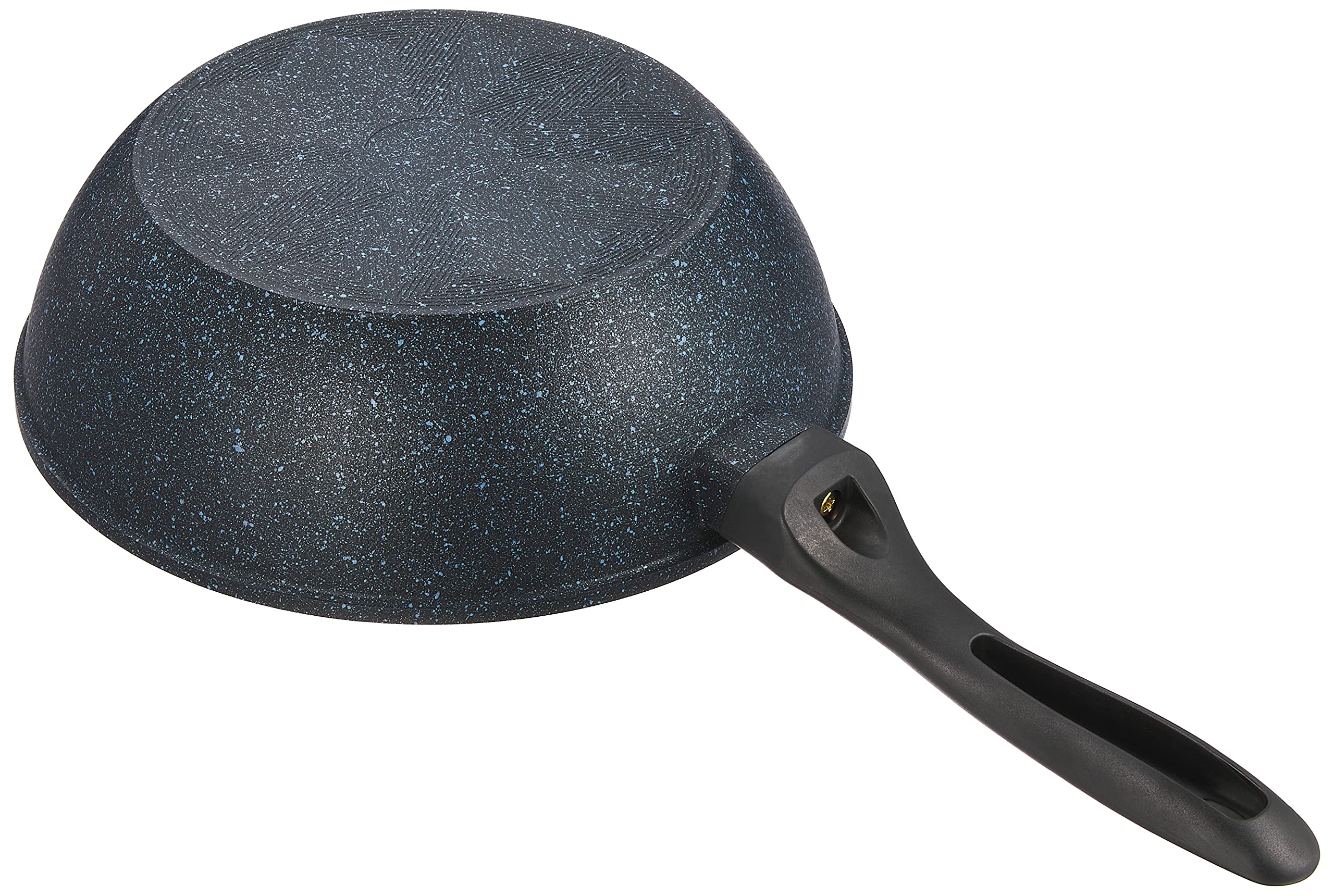 RB-1289 Nonstick Deep Fry Pan - 9.4 Inch (24cm) Lightweight Carbon Steel Wok for Gas Stove - PFOA Free Fluorine Coated - Perfect for Stir-Frying, Deep Frying & Asian Cooking