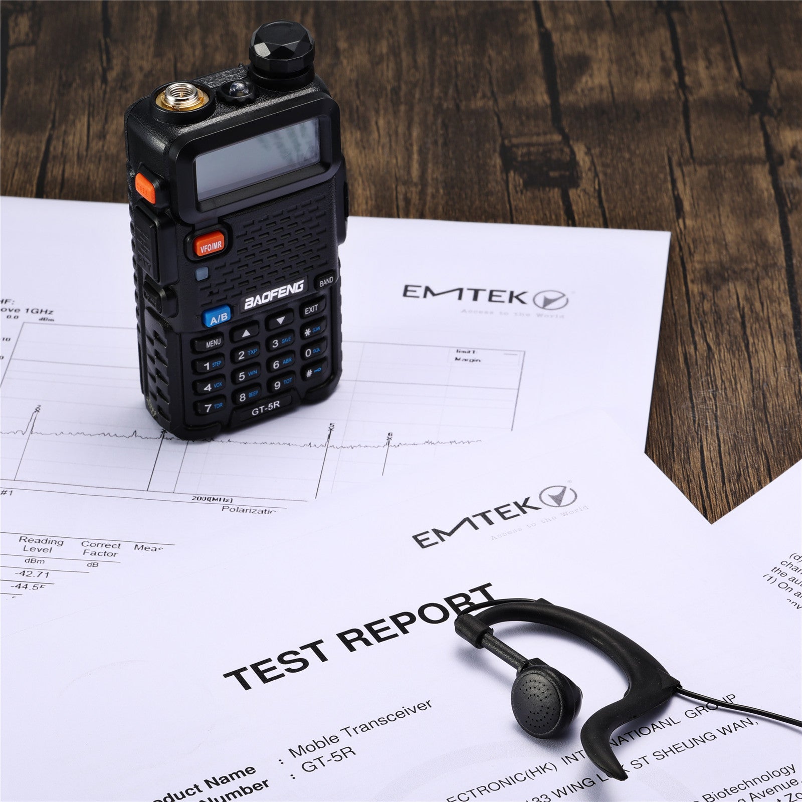 Baofeng GT-5R Two-Way Radio Walkie Talkie - Long Range Communication for Outdoor, Hiking, Camping & Emergency Use (Open Box)