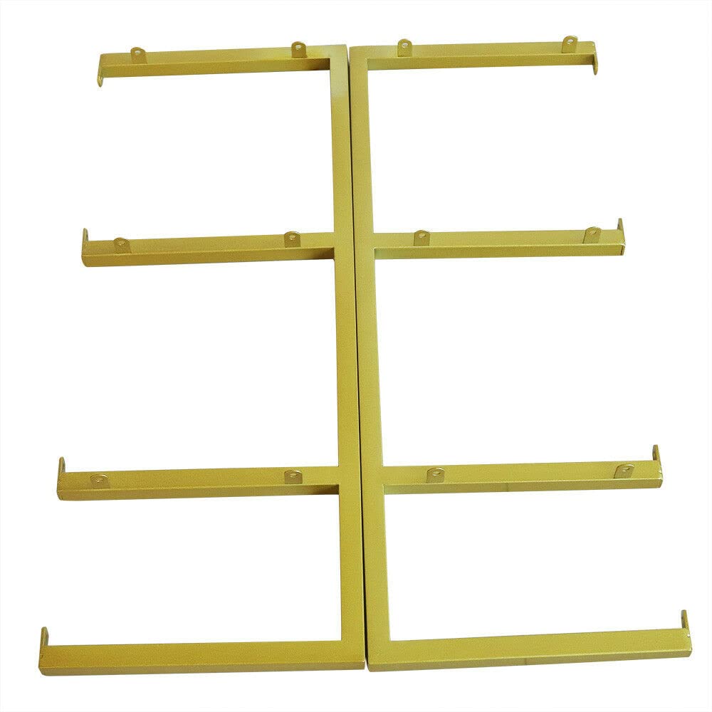 TFCFL 3-Tier Wall-Mounted Floating Shelves - Gold Metal & Wooden Board Storage Rack for Books, Decor & Organizing | Perfect for Kitchen, Study, Living Room, Bedroom & Bathroom Storage Solutions