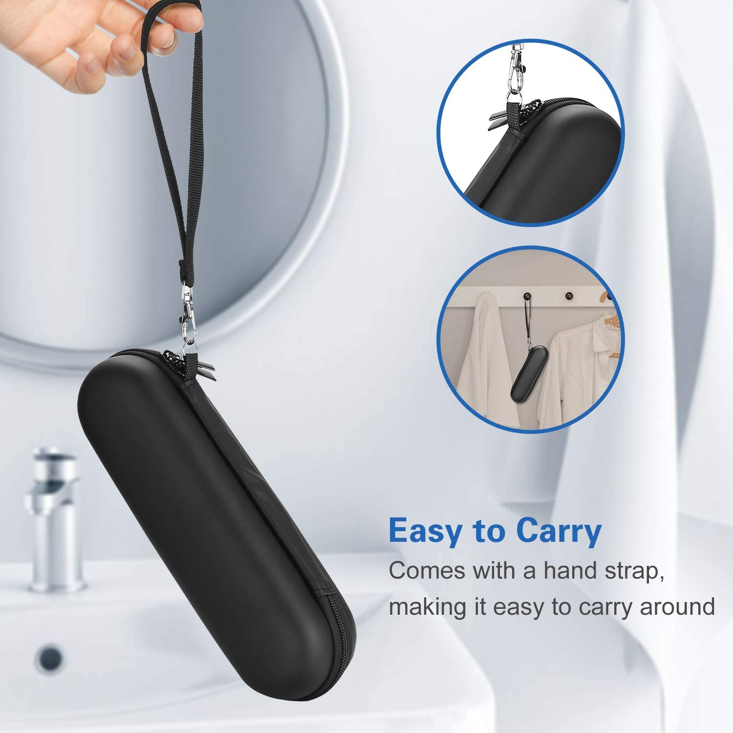 ProCase Electric Toothbrush Travel Case with Hard Protective Cover - Waterproof & Compact Design for Oral B, Philips Sonicare - Perfect for Travel, Camping & Gym Use
