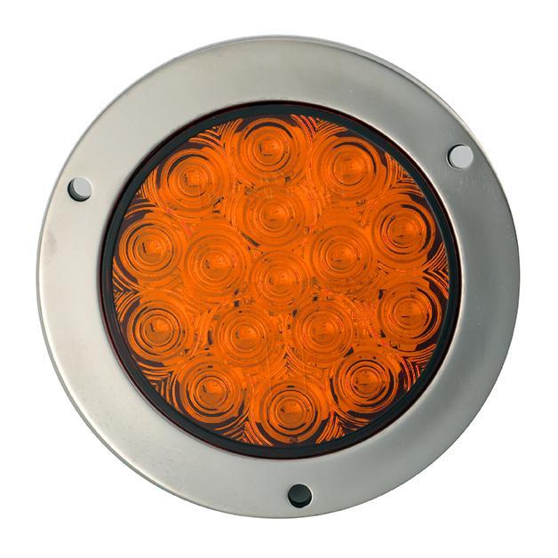 Fortpro 4 Round LED Light with 16 SQ LEDs - Bright Energy-Efficient Lighting for Home, Garage, Workshop, and Outdoor Use
