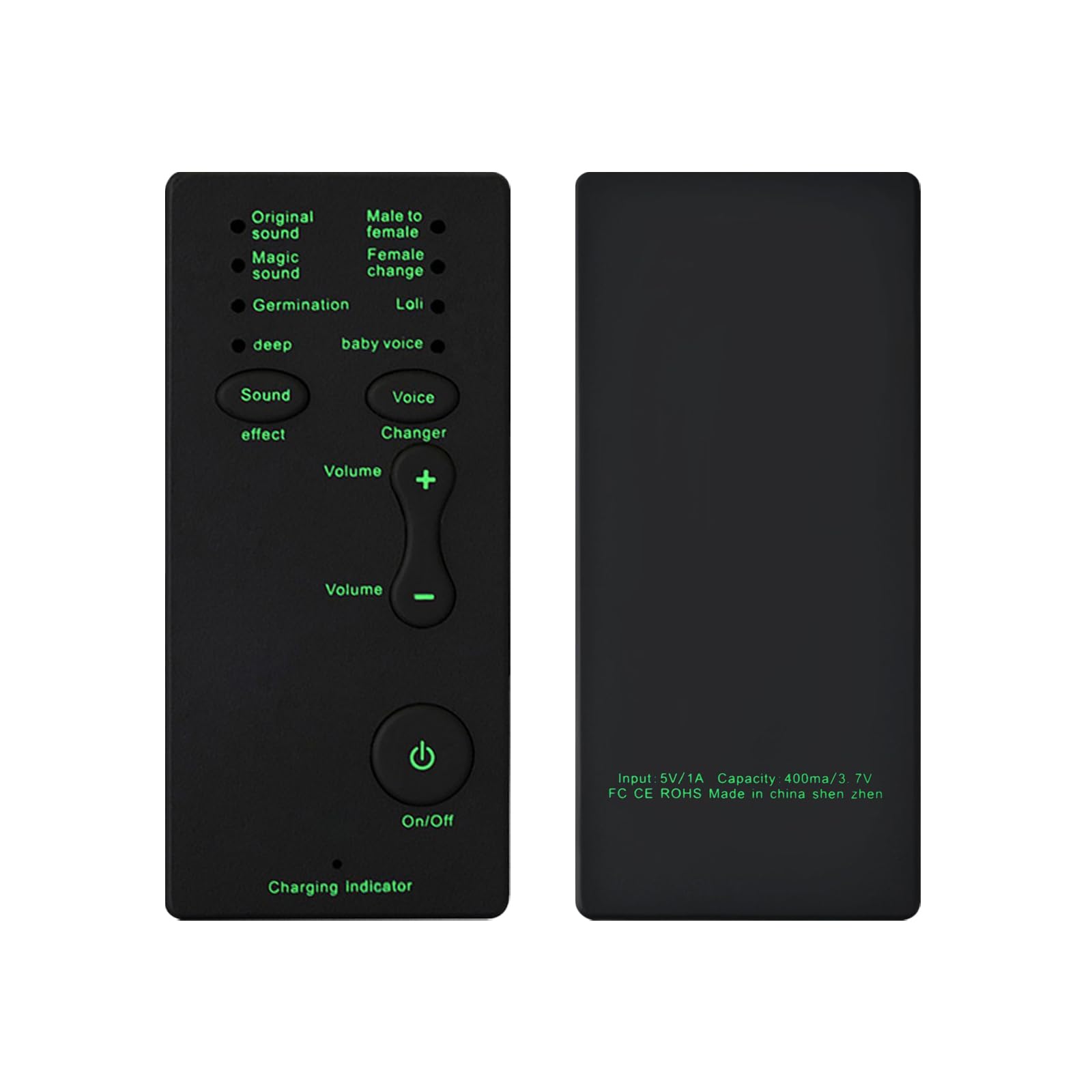 Mini Portable Voice Changer with 8 Sound Effects - Handheld Microphone Modulator for Live Streaming, Gaming & Recording | Compatible with Mobile, PC, PS4, PS5 & Xbox One | Perfect for Content Creators, Gamers & Prank Calls