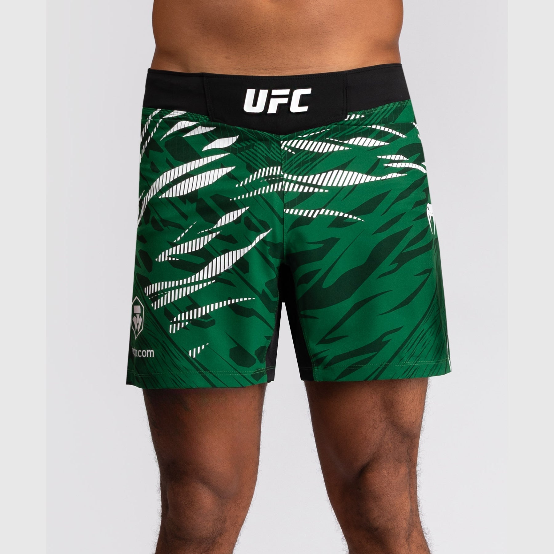 Venum UFC Fusion Authentic Men's Fight Shorts - Personalized MMA Training & Fight Night Gear - Comfortable Short Fit in Green for Boxing, MMA & Fitness Workouts