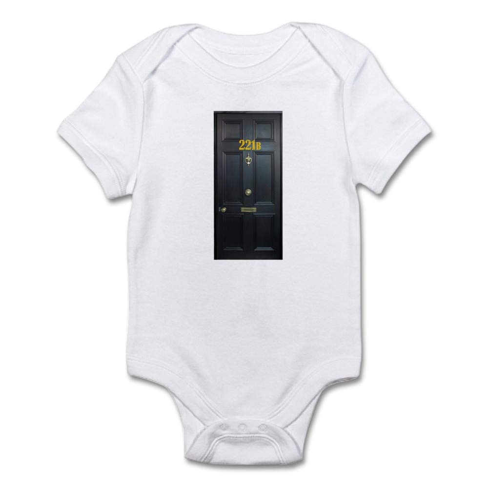 221B Baker Street Door Baby Bodysuit - Sherlock Holmes Inspired Outfit for Infants & Newborns | Perfect for Themed Parties, Photo Shoots & Book Lover Gifts