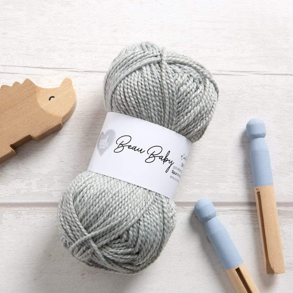 Beau Baby Yarn Bundle - 5 Soft Knitting Yarn Balls for Baby Blankets, Hats & DIY Crafts - Premium Acrylic Yarn for Crochet & Knitting Projects